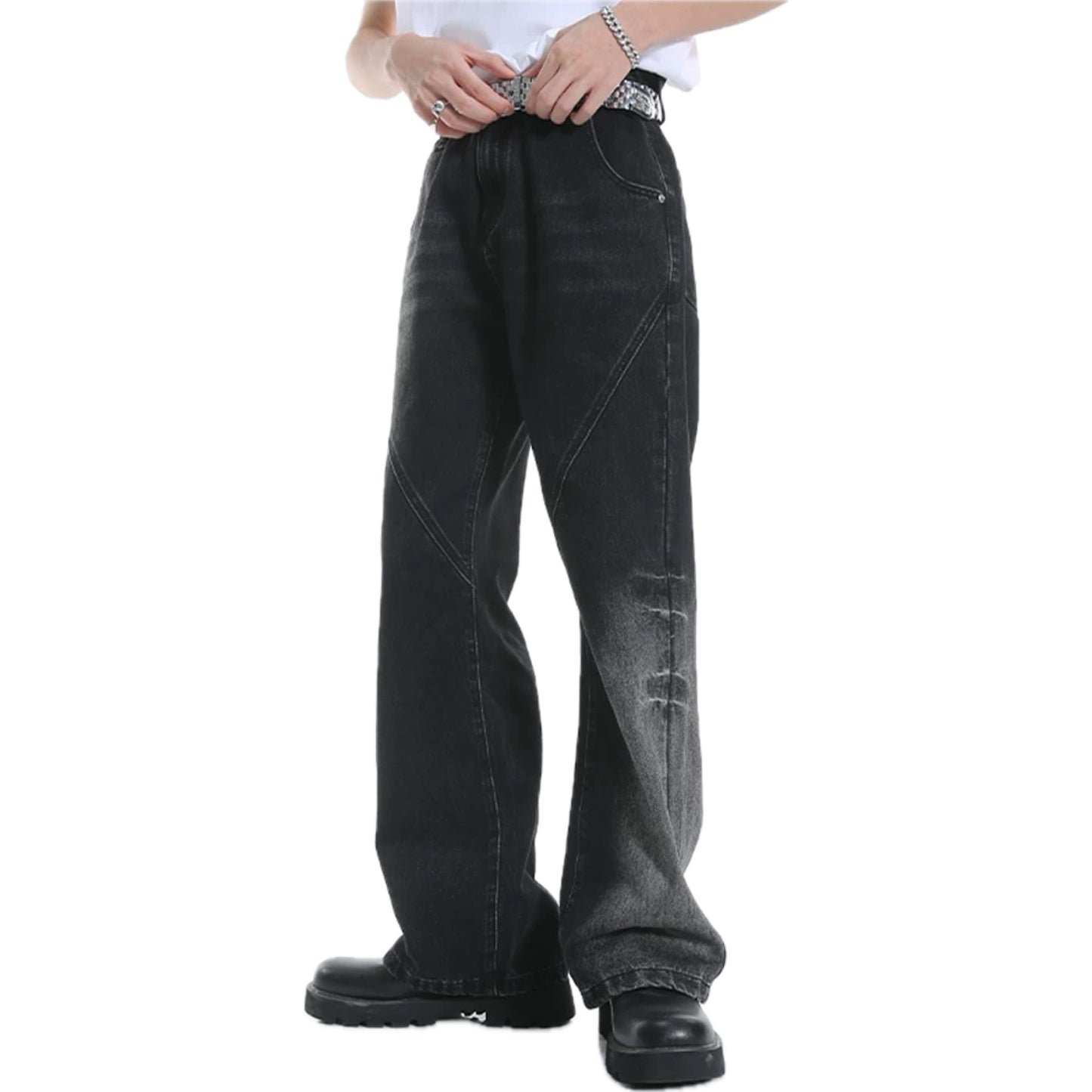 Noir Classic Denim Arc Hose